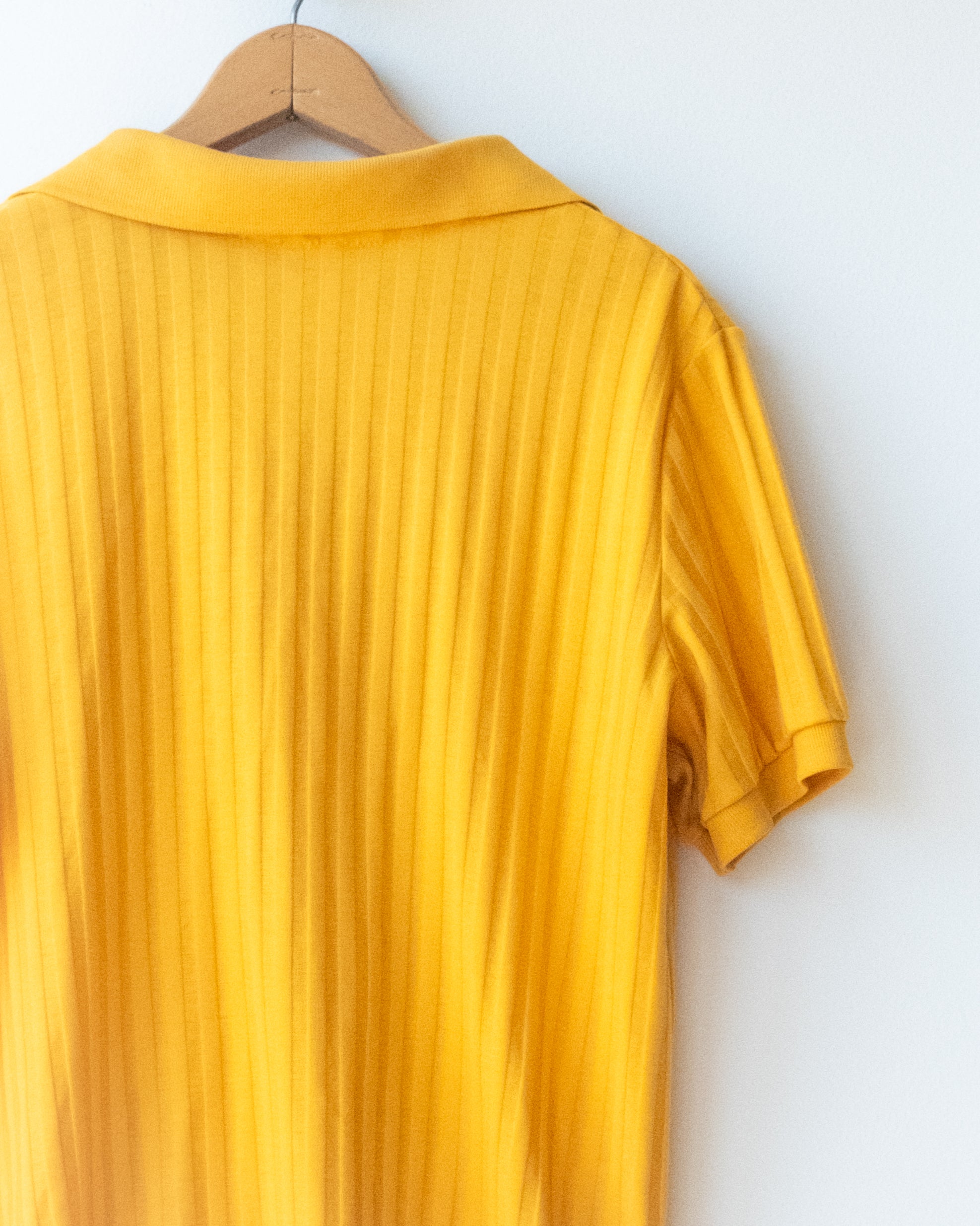 no.0015 80s ribbed polo