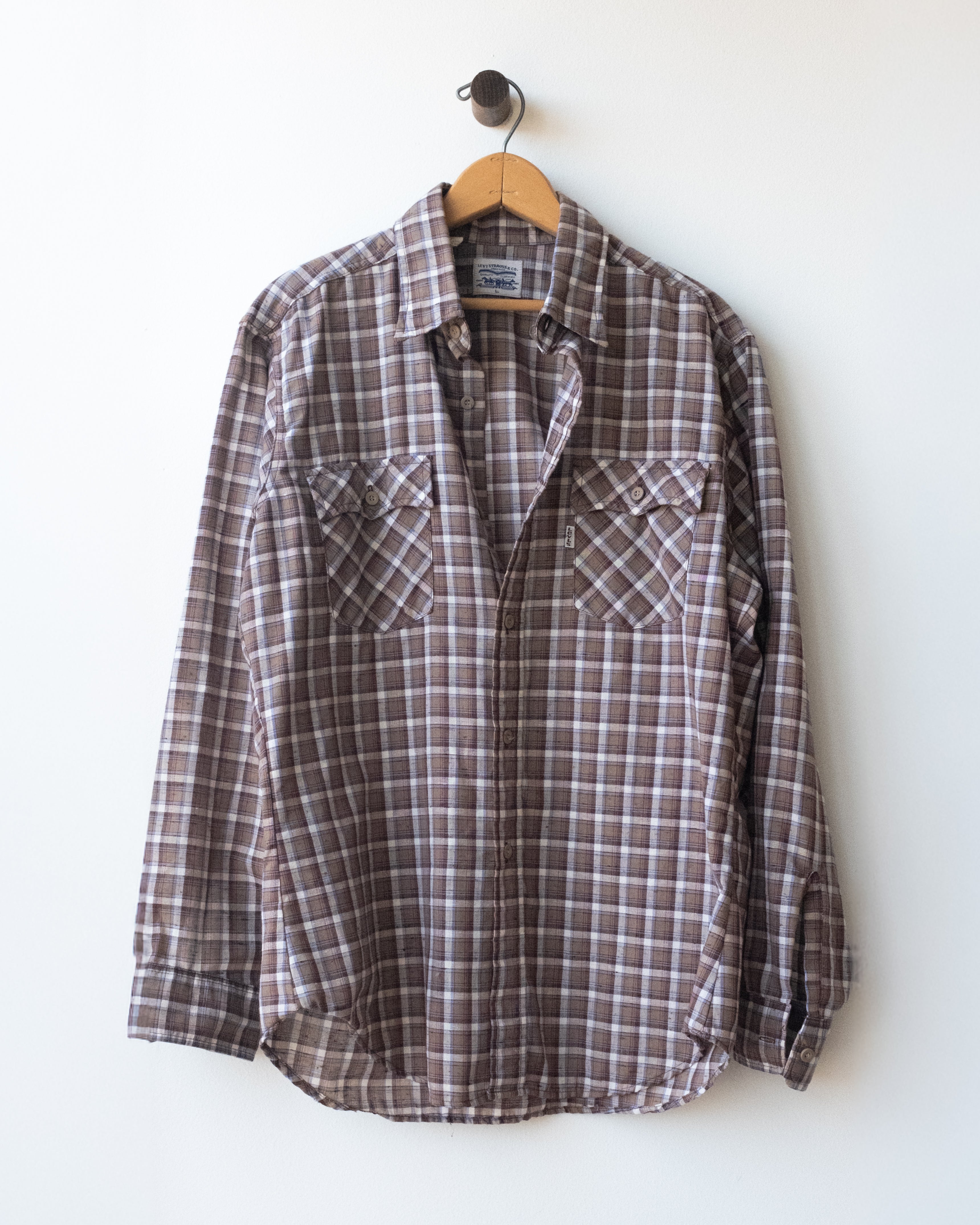 no.0019 levis plaid shirt